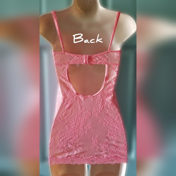 Victoria's Secret Coral Underwire Chemise Lingerie - Picture 2 of 4